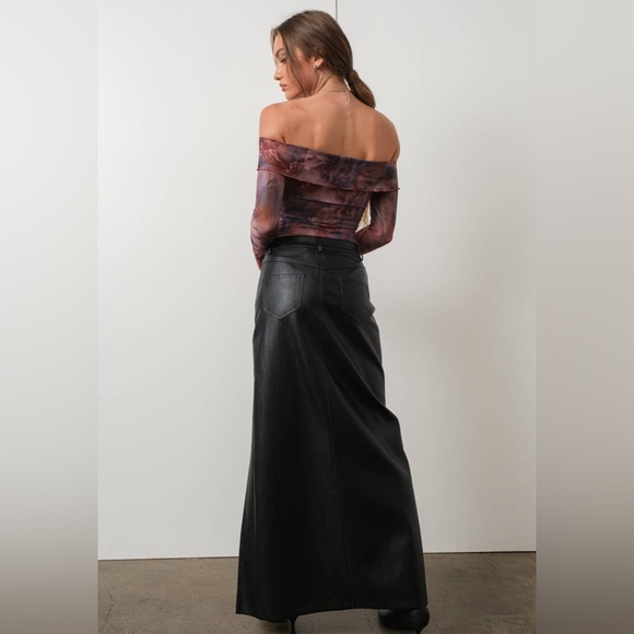 Semi sheer off shoulder crop top - Picture 5 of 5